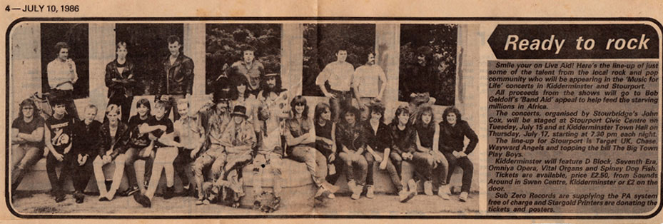 News paper cutting july 10 1986