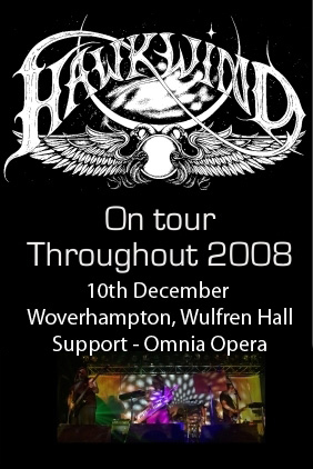 flyer for Hawkwind gig 2008